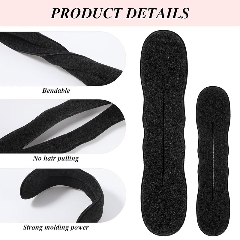 KIRZAX Kit 4 Ciambelle Chignon, Fantastico Strumento per la Creazione