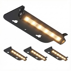 Lecotresy 4inch Retaining Wall Lights 1.8W LED Hardscape Paver Lighting,2700K Soft White Waterproof Outdoor Step Lights,12V AC/DC Low Voltage Landscape Lighting-4Packs