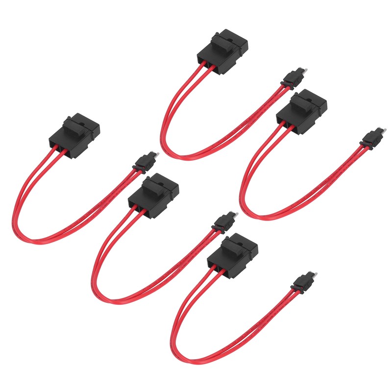 5Pcs Car Fuse Holder Connector Mini Heavy Duty Wire Extension