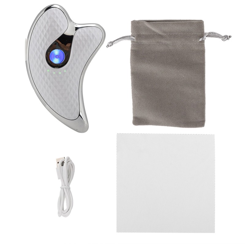 Microcurrent Facial Scraper Massager Electric Face Lifting Firming Beauty Scraping