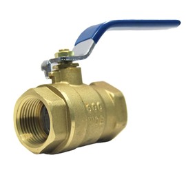 Sphagaceae 1 inch ball valve NPT Female Threaded Brass Ball Valve, US Standard 1” Brass Body Ball Valve, 600 WOG Full Port Ball Valves Heavy-Duty water shut off valve- 1 inch valve