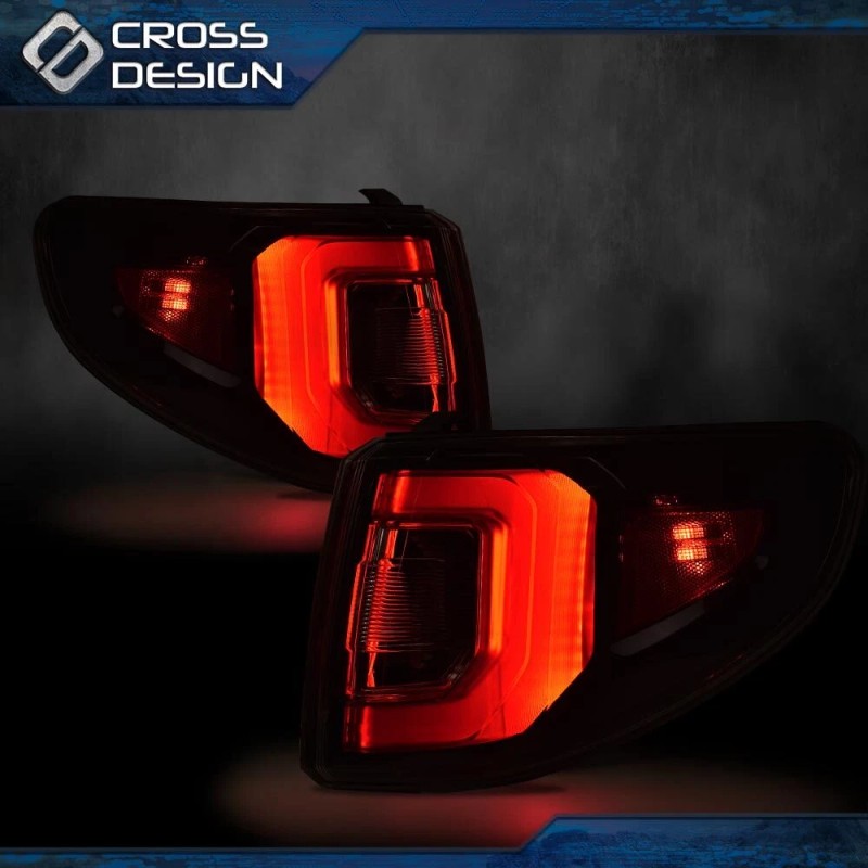 CROSSDESIGN Tail Lights Brake Lamps Fit For GMC 2013 2014-2016
