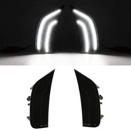Mynoway Smoked Lens LED Side Marker Lamp Compatible with 2021-2024 Yukon/Yukon Denali/Yukon XL/Tahoe/Escalade/Suburban/Escalade ESV Driver Passenger Sidemarkers Lamp White Front Fender Lights
