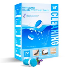 YGY Floor Cleaning Tablets,Compitable for Tineco Cleaning Solution|Clean Machine and Floor 2 in1-Getting Rid of Machine Odors|Cleaning Tablets are Easy and Safe to Use，72 pack