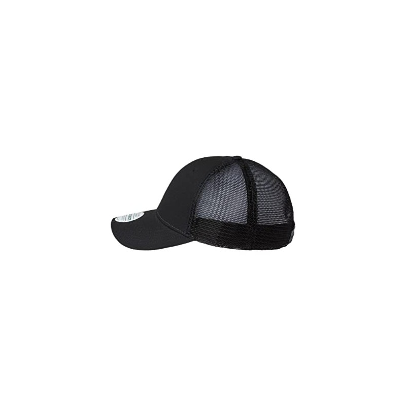 Legacy Lo-Pro Snapback Trucker Cap, Adjustable, Black-Black