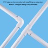 sourcing map 2 Inch PVC Rigid Tube Round Pipe Tubing