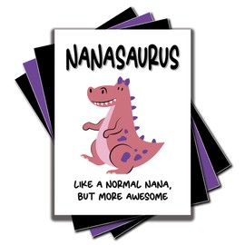 Jesting Jackass Nana Card Nanasaurus Dinosaur Greeting Card Funny Card for Grandma Like A Normal Nana But More Awesome Best Nana Card Love Nana C1019