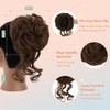 Extensiones Pelo Natural Moños Postizos Coletero Sintético Postizo Rizado Ondulado