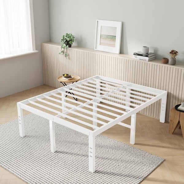 Novilla Queen Size Bed Frame, 18 Inch Metal Platform Bed