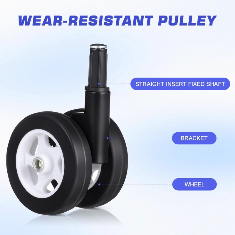 Cabilock 4Pcs Baby Walker Wheels Replacement Silent Swivel Stroller Caster