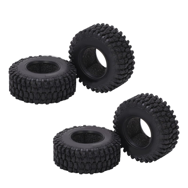 4PCS RC Wheel Tire Rubber Tyre 51mm Diameter for Axial