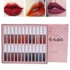 24pcs LANGMANNI Matte Lip Glaze Set Waterproof NonStick Cup Lip