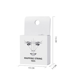 10m Eyebrow Mapping String Marker Brow Ruler PreInked Thread Microblading Makeup Black