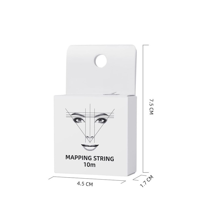 10m Eyebrow Mapping String Marker Brow Ruler PreInked Thread Microblading