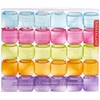 Kikkerland Reusable Ice Cubes, Set of 30, Blue/Pink/Green/Orange/Purple, 16.3 x