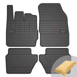 FROGUM EL Toro Rubber Mats All Year Round Set of Car Floor Mats for Ford Fiesta VI 2008-2017 | Durable Rubber Material | 1.5 cm Protective Edge
