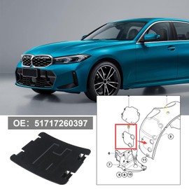 The Lord of the Tools Front Wheel Housing Arch Lining Cover Flap Compatible with 1 3 4 Series F20 F30 F35 51717260397 Automotive Inner Lining Maintenance Panel