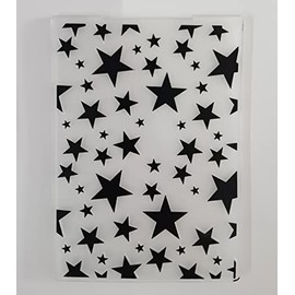 NZJ 3D Texured Star Flower Abstract Wall Brick Plastic Embossing Folders for Card Making Scrapbooking and Other Paper Crafts (4)