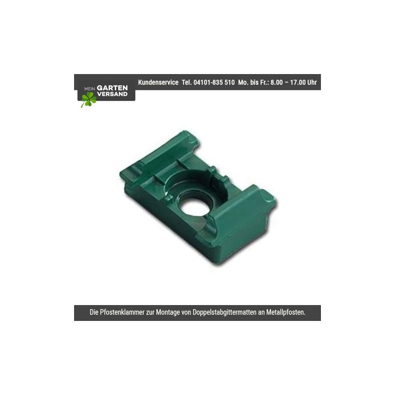 Set of 10 Post Clips for Double Rod Mat Fence,