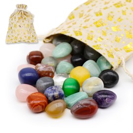Colourful gemstone set, large 330 g, gemstones large 2-3 cm, crystal stones