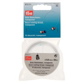 Prym transparent 972211 Deko-Bastelfaden 0,50 mm, Polyester Blend, 14 x 7 x 2 cm