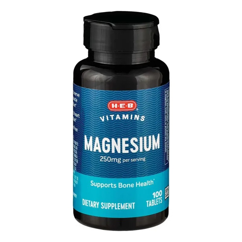 H-E-B VITAMINS - Tabletas Magnesio 250 mg H-E-B Vitamins Suplemento