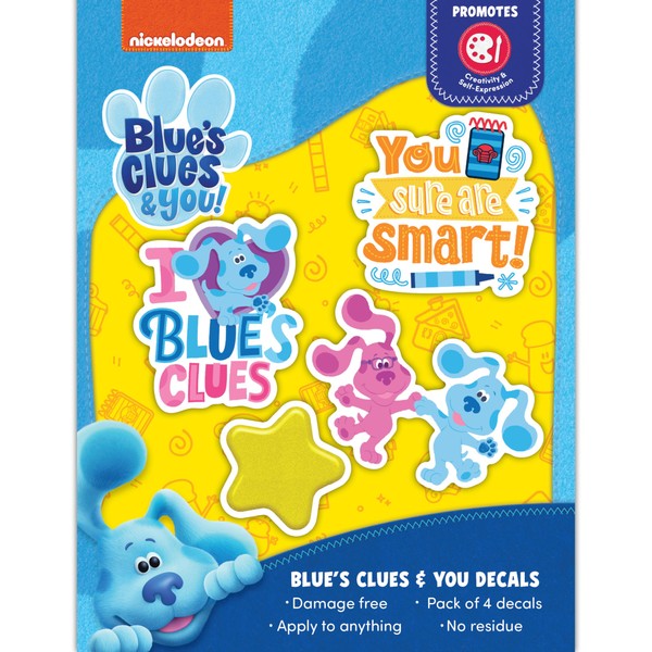 Blue's Clues Decals - Set of 4 Blue & Magenta