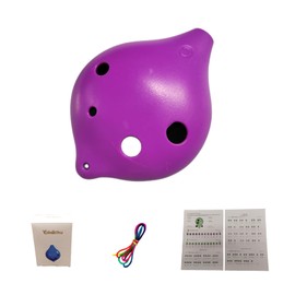 SIKATIHU 6 Hole Ocarina C Key Plastic Ocarina Music Instrument for beginner Best Gift for Adults kids (Purple)