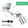 Ghazpmuk Tap Attachment, Rotating Tap Attachment, 1080° Rotating Multifunctional Extension
