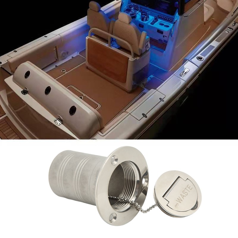Boat Filler Right Angle Clamshell 316 Stainless Steel Hardware for