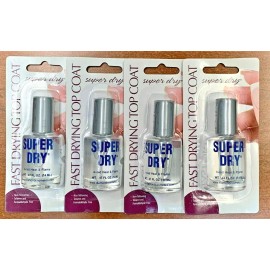Diamond Cosmetics Super dry Fast Drying Top Coat  Non Yellowing .47fl oz 14 ml