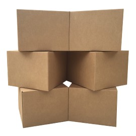 UBMOVE Large Moving Boxes 20'' x 20'' x 15'' (Pack of 6), Corrugated Cardboad Boxes For Packing, Shipping, Packing & Moving