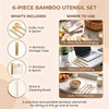 Bamboo Travel Cutlery Set with Storage Tube