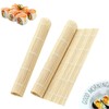 LIYANHU 2 PCS Sushi Mat, Bamboo Sushi Rolling Mat, Sushi