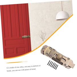 TEHAUX 2pcs Door Sliding Latch Lock Retro Door Bolt for Enhanced Security Keyless Design for Easy Use Home Office Barn Zinc Alloy Construction