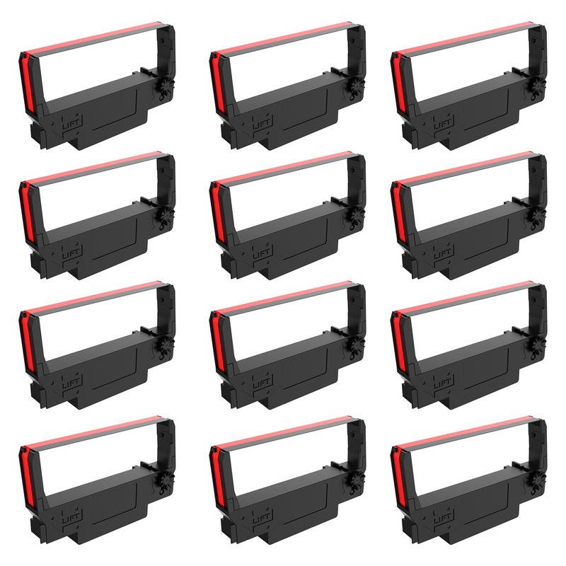 moida moida Compatible Ink Ribbon for ERC30 ERC34 ERC38 Black/Red,