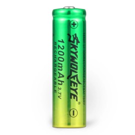 SkyWolfEye 20x SkyWolfEye 14500 Battery 1200mAh Li-ion 3.7V Rechargeable + 4 Slot Charger