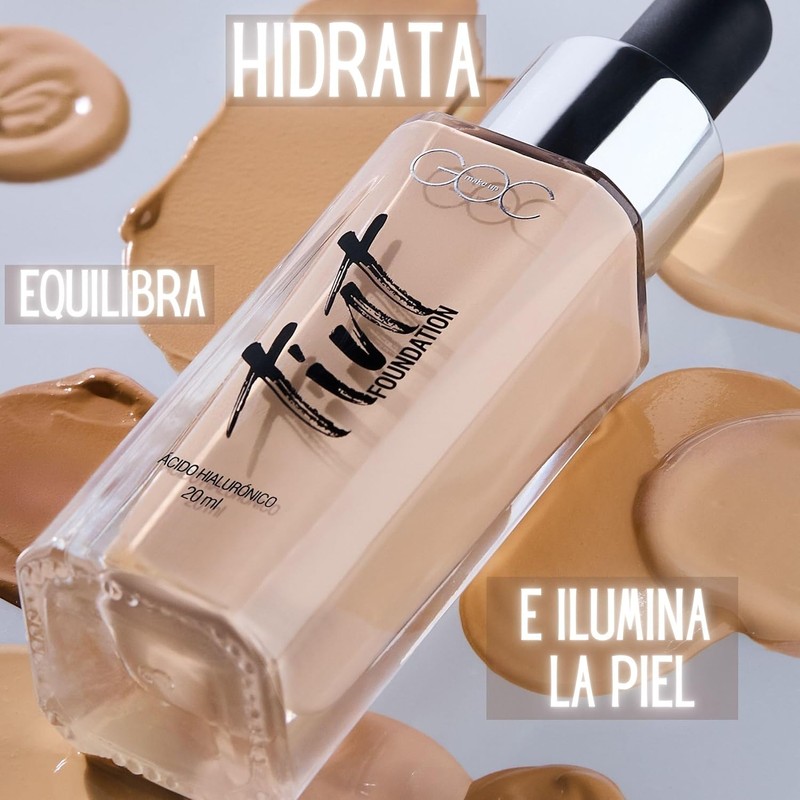GOC Tint FoundationMaquillajeBase de maquillajeEfecto tintaLarga duración Efecto mate Base
