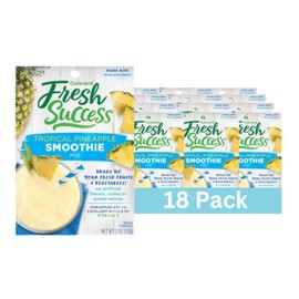 Concord Foods Tropical Pineapple Smoothie Mix - Fruit Flavor with No Artificial Flavors, Colors, or Preservatives - Ideal for Fresh Fruit Smoothies - 2 oz Pouch for Healthy Smoothies - Pack of 18