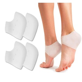 FOOT MATE Heel Pad Gel - 2 Pairs Heel Spur Bandage - Heel Protection for Shoes - Heel Protector - The Perfect Solution for Heel Pain