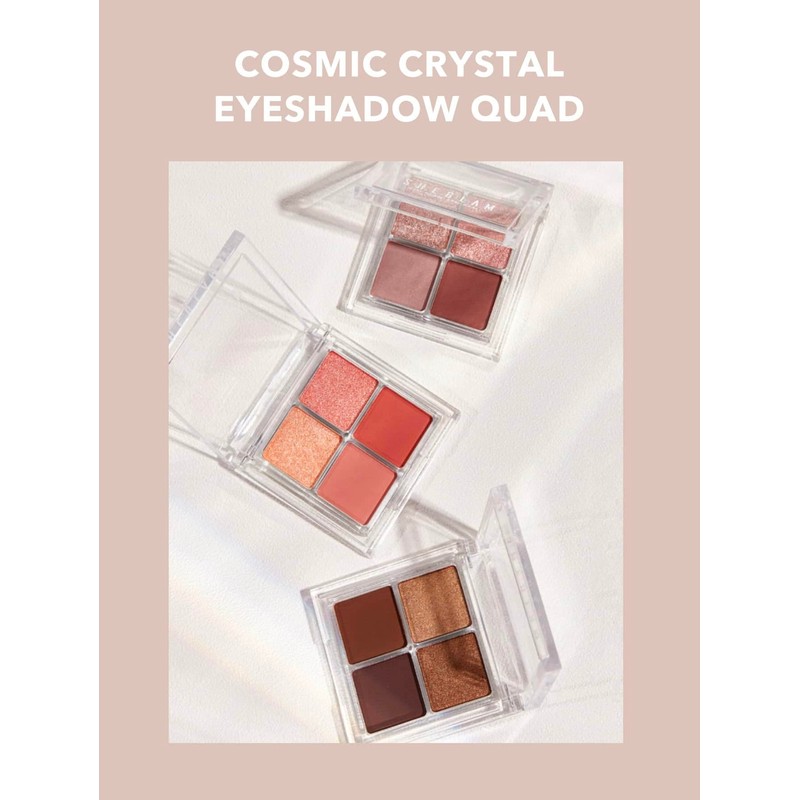 SHEGLAM Cosmic Crystal Eyeshadow Quad 4-Color Matte Glitter Eyeshadow Palette