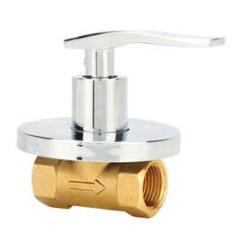 1/2 Angle Valve, Water Shut Off Valve Copper Leakage Proof Concealed Installation Water Stop Valve for Kitchen Bathroom for Faucets, Showerheads, Pipes