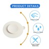 3 PCS Table Suction Cup Pad Professional Tableware Sucker Silicone