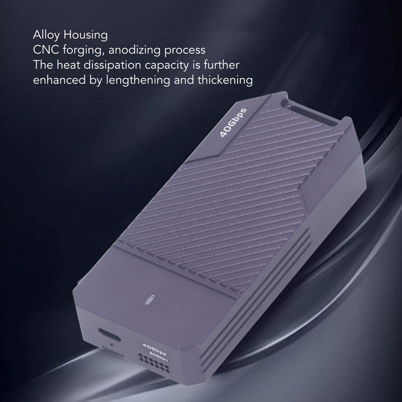 USB 4.0 SSD Enclosure 40Gbps M.2 NVME Solid State Drive
