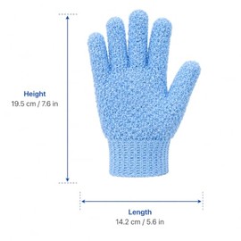 Guantes exfoliantes (paquete de 2), guantes exfoliantes corporales para ducha y baño para hombres y mujeres.