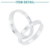 ACROPIX 73.1 to 64.1 mm Hub Centric Rings Silver Tone