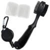Golf Club Brush, Clean, Maintenance Tool, Wire, Nylon, Needle Storage,