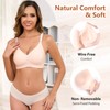 Oleda Nursing Bra for Breastfeeding Wireless Seamless Pregnancy Maternity Bra