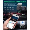 Dash Cam Front and Rear 4K+1080P, UHD Built-in WiFi DashCam