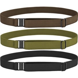 Hipsy Ellies Women's Wide Elastic & Adjustable Running Headband Multi Pack (Wide Black/Olive/Brown 3pk)